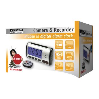 SEC-DVRDCD10 Klok met camera en recorder Verpakking foto